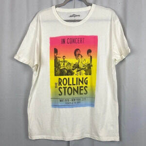 American Eagle Outfitters NWOT Women’s L The Rolling Stones Cuffed Sleeves Shirt